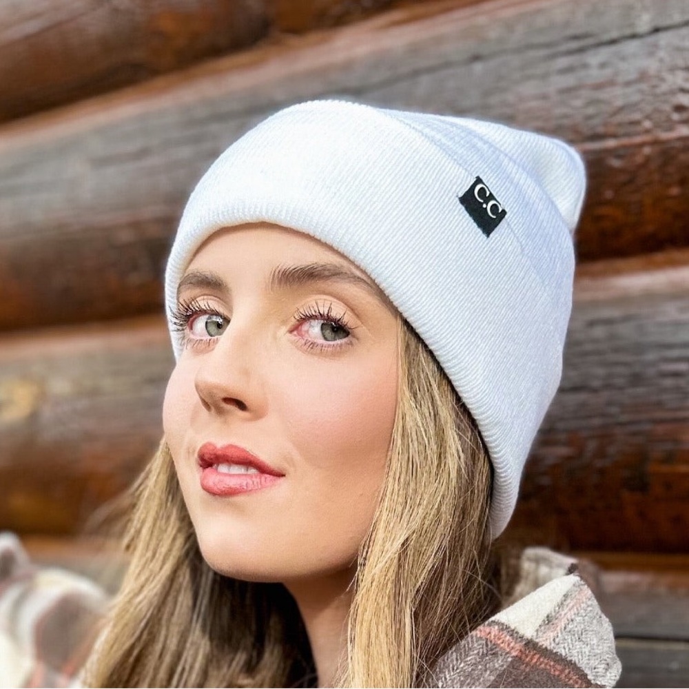 C.C. Classic Ivory Beanie - Picture 1 of 5